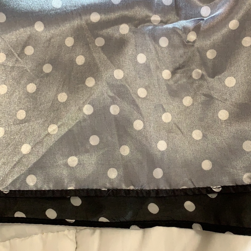 White House Black Market One Shoulder Black & White Polka Dot  Dress Siz… - Picture 9 of 11